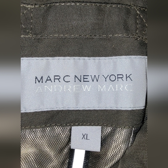 Marc New York Andrew Marc Men's OliveBrown Military Jacket Size XL - Picture 10 of 12